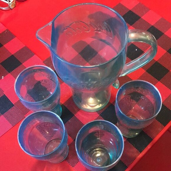 Coca Cola pitcher and glasses set - Picture 1 of 2